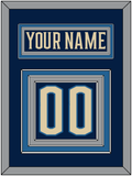 Columbus Nameplate & Number (Back) - Alternate Navy Blue - Triple Mat 2
