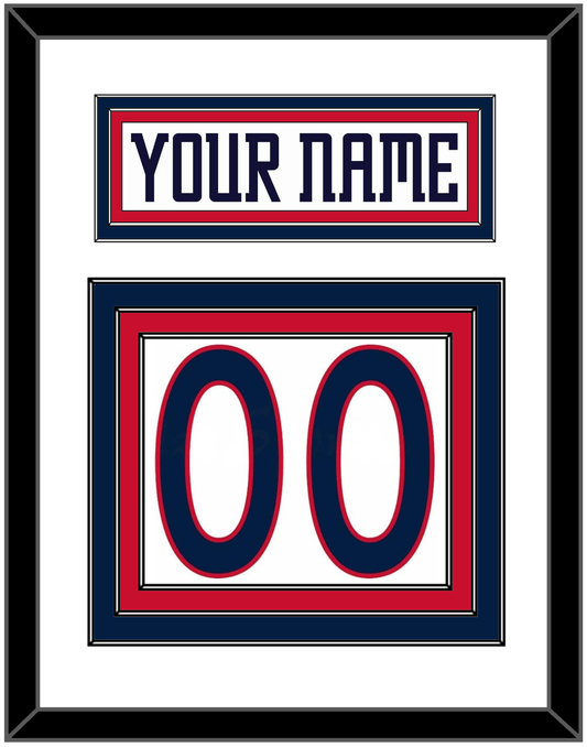 Columbus Nameplate & Number (Back) - Road White (2007-2017) - Premier Tier 1