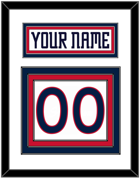 Columbus Nameplate & Number (Back) - Home White (2000-2001) - Premier Tier 1