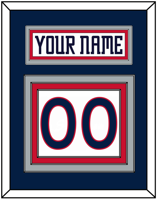 Columbus Nameplate & Number (Back) - Home White (2000-2001) - Premier Tier 2
