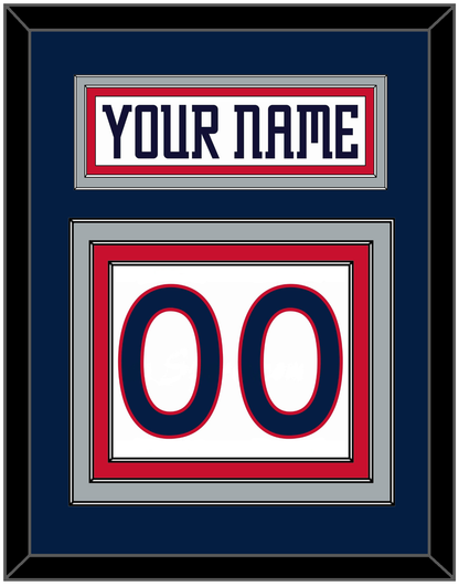 Columbus Nameplate & Number (Back) - Home White (2000-2001) - Premier Tier 2