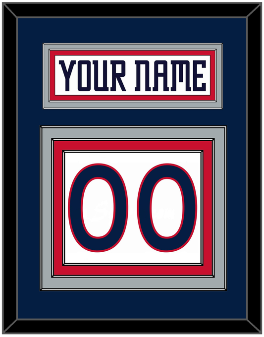 Columbus Nameplate & Number (Back) - Home White (2000-2001) - Premier Tier 2