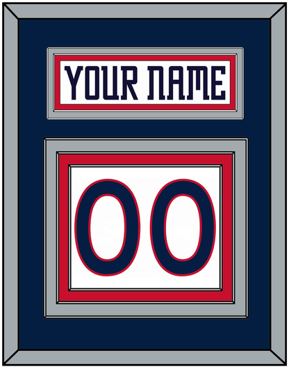 Columbus Nameplate & Number (Back) - Home White (2000-2001) - Premier Tier 2