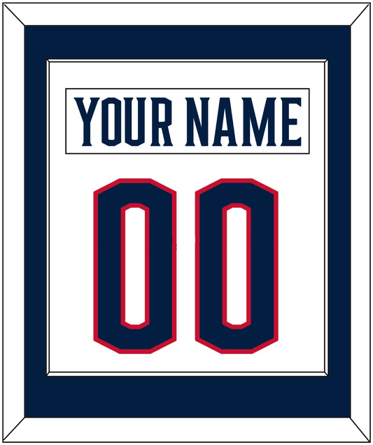 Columbus Nameplate & Number (Back) Combined - Road White - Essential Tier 1