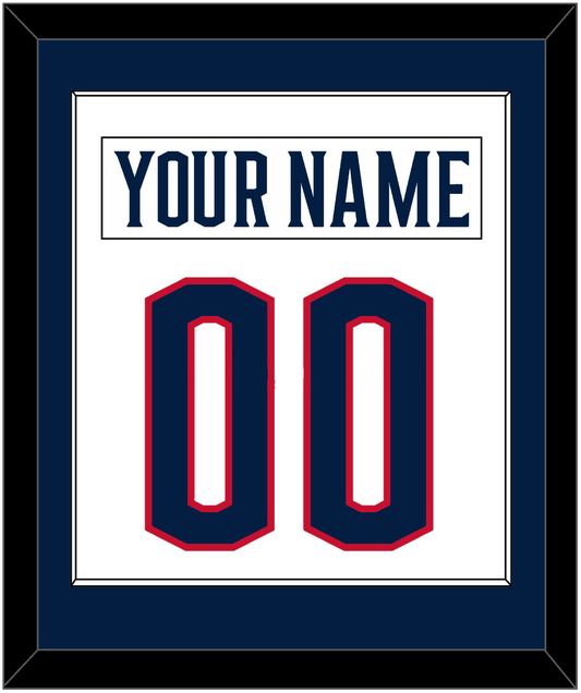 Columbus Nameplate & Number (Back) Combined - Road White - Essential Tier 1