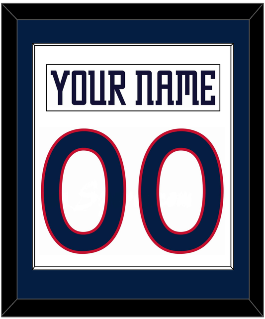 Columbus Nameplate & Number (Back) Combined - Home White (2000-2001) - Essential Tier 1