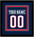 Columbus Nameplate & Number (Back) Combined - Home Navy Blue - Double Mat 2