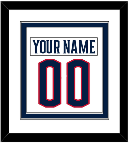 Columbus Nameplate & Number (Back) Combined - Road White - Signature Tier 1