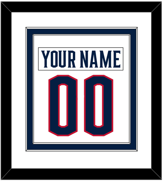 Columbus Nameplate & Number (Back) Combined - Road White - Signature Tier 1