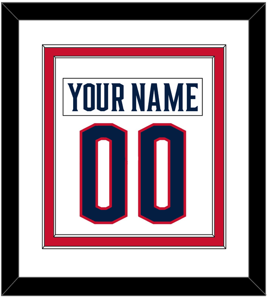 Columbus Nameplate & Number (Back) Combined - Road White - Signature Tier 2