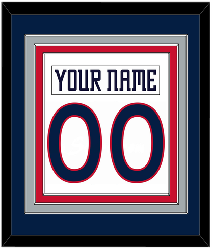 Columbus Nameplate & Number (Back) Combine - Home White (2000-2001) - Premier Tier 2