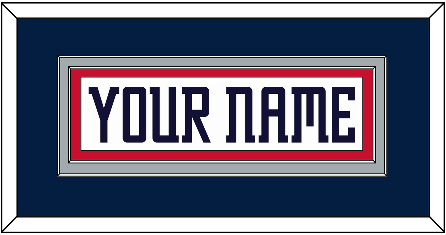 Columbus Nameplate - Home/Road White (2001-2007) - Signature Tier 2