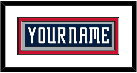 Columbus Nameplate - Home Navy Blue (2007-2017) - Signature Tier 1