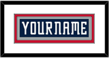 Columbus Nameplate - Road Navy Blue (2000-2001) - Double Mat 1
