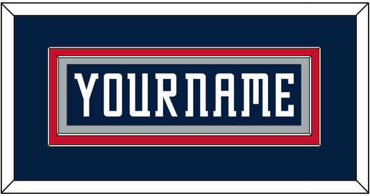 Columbus Nameplate - Road Navy Blue (2000-2001) - Signature Tier 2