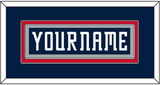 Columbus Nameplate - Road Navy Blue (2000-2001) - Double Mat 2