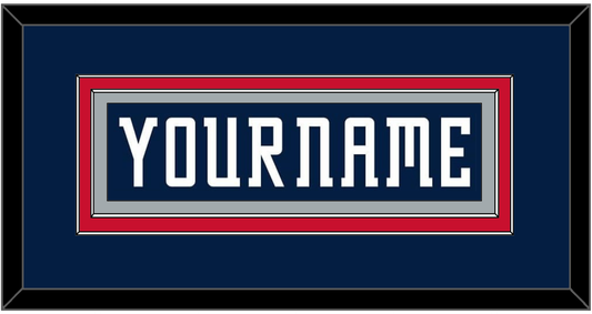 Columbus Nameplate - Road Navy Blue (2000-2001) - Signature Tier 2