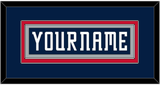 Columbus Nameplate - Road Navy Blue (2000-2001) - Double Mat 2