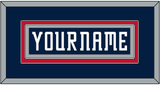 Columbus Nameplate - Road Navy Blue (2000-2001) - Double Mat 2
