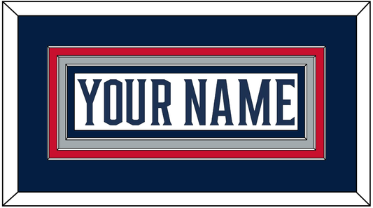 Columbus Nameplate - Road White - Premier Tier 2