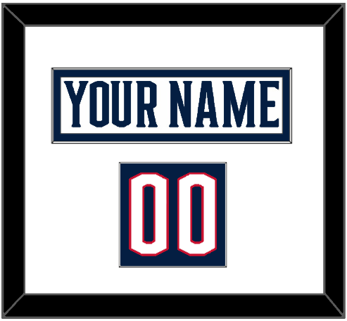 Columbus Nameplate & Number (Shoulder) - Road White - Essential Tier 1