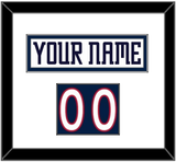 Columbus Nameplate & Number (Shoulder) - Home/Road White (2001-2007) - Single Mat 1