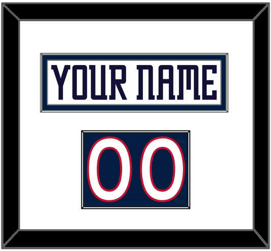 Columbus Nameplate & Number (Shoulder) - Home White (2000-2001) - Essential Tier 1