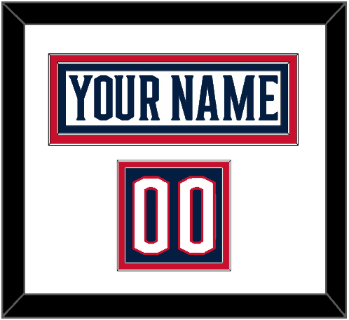 Columbus Nameplate & Number (Shoulder) - Road White - Signature Tier 1