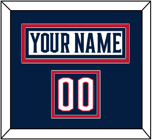 Columbus Nameplate & Number (Shoulder) - Road White - Signature Tier 2