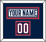 Columbus Nameplate & Number (Shoulder) - Road White - Double Mat 2