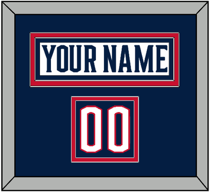 Columbus Nameplate & Number (Shoulder) - Road White - Signature Tier 2