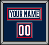 Columbus Nameplate & Number (Shoulder) - Road White - Double Mat 2