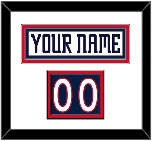 Columbus Nameplate & Number (Shoulder) - Road White (2007-2017) - Signature Tier 1