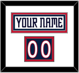 Columbus Nameplate & Number (Shoulder) - Road White (2007-2017) - Double Mat 1
