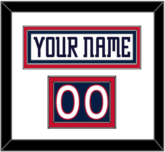 Columbus Nameplate & Number (Shoulder) - Home White (2000-2001) - Signature Tier 1