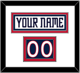 Columbus Nameplate & Number (Shoulder) - Home White (2000-2001) - Double Mat 1