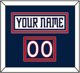 Columbus Nameplate & Number (Shoulder) - Home White (2000-2001) - Double Mat 2