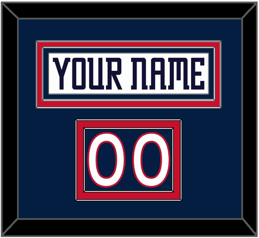 Columbus Nameplate & Number (Shoulder) - Home White (2000-2001) - Signature Tier 2