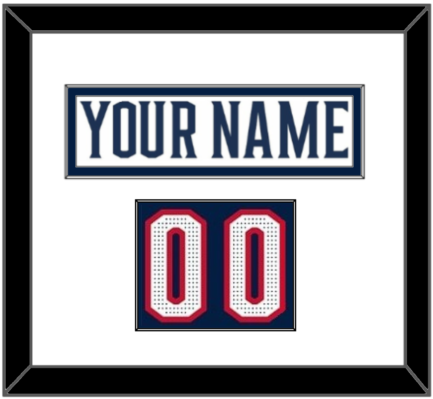 Columbus Nameplate & Number (Shoulder) - Road White (2017-2022) - Essential Tier 1