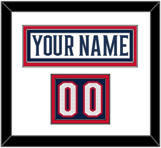 Columbus Nameplate & Number (Shoulder) - Road White (2017-2022) - Signature Tier 1