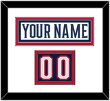 Columbus Nameplate & Number (Shoulder) - Road White (2017-2022) - Double Mat 1