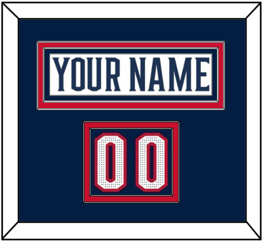 Columbus Nameplate & Number (Shoulder) - Road White (2017-2022) - Signature Tier 2