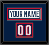 Columbus Nameplate & Number (Shoulder) - Road White (2017-2022) - Double Mat 2