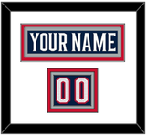 Columbus Nameplate & Number (Shoulder) - Home Navy Blue (2017-2022) - Triple Mat 1