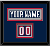 Columbus Nameplate & Number (Shoulder) - Home Navy Blue (2017-2022) - Triple Mat 2