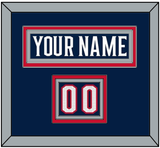 Columbus Nameplate & Number (Shoulder) - Home Navy Blue (2017-2022) - Triple Mat 2