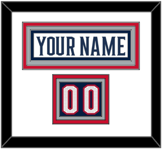 Columbus Nameplate & Number (Shoulder) - Road White (2017-2022) - Premier Tier 1