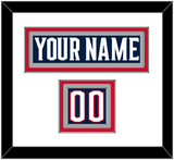 Columbus Nameplate & Number (Shoulder) - Home Navy Blue - Triple Mat 1