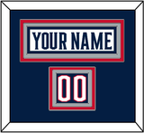 Columbus Nameplate & Number (Shoulder) - Road White - Triple Mat 2