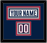 Columbus Nameplate & Number (Shoulder) - Road White - Triple Mat 2